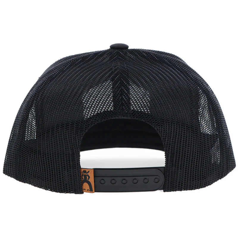 Hooey® Cap Snap Back "Ranchero" Punchy Hat Black w/Multi Color Patch