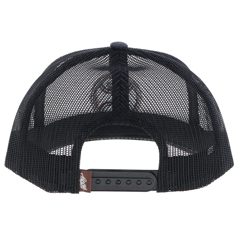 Hooey® Cap Snap Back "Primo" Hat White/Black w/Brown Circle Patch