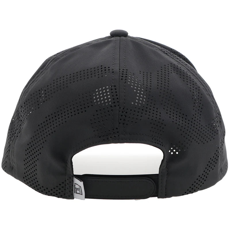 Hooey® Cap Snap Back "Draw" Hat Charcoal w/Black & White Circle Patch