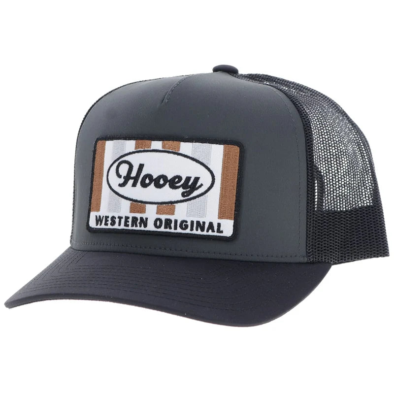 Hooey® Cap Snap Back "Sudan" Hat Charcoal/Black