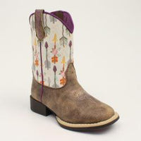 Hannah Toddler Western Boots - Brown