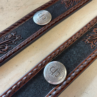 Stetson® Men's Western Tooled With Concho Belt