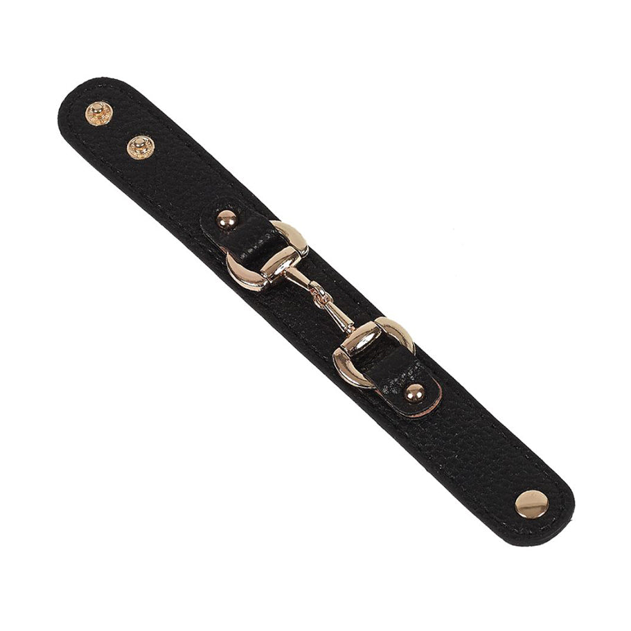 AWST Leather Snaffle Bit Bracelets - Brown