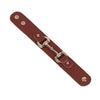 AWST Leather Snaffle Bit Bracelets - Brown