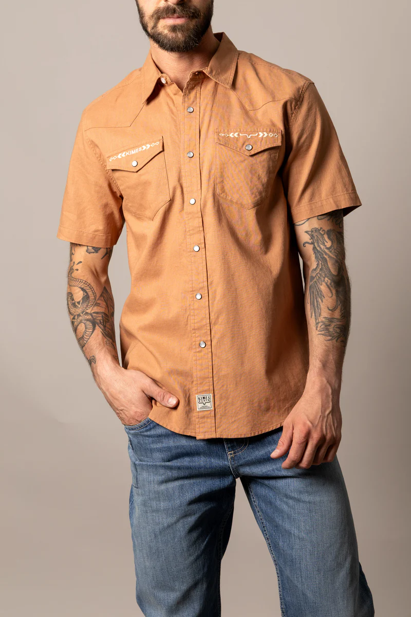 Kimes® Men's "Nuce" Short Sleeve Western Shirt