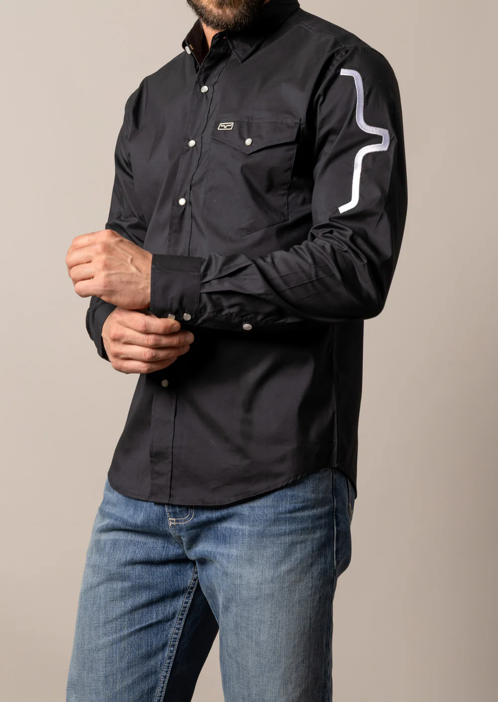 Kimes® Men's "Talbott" Long Sleeve Western Dress Shirt
