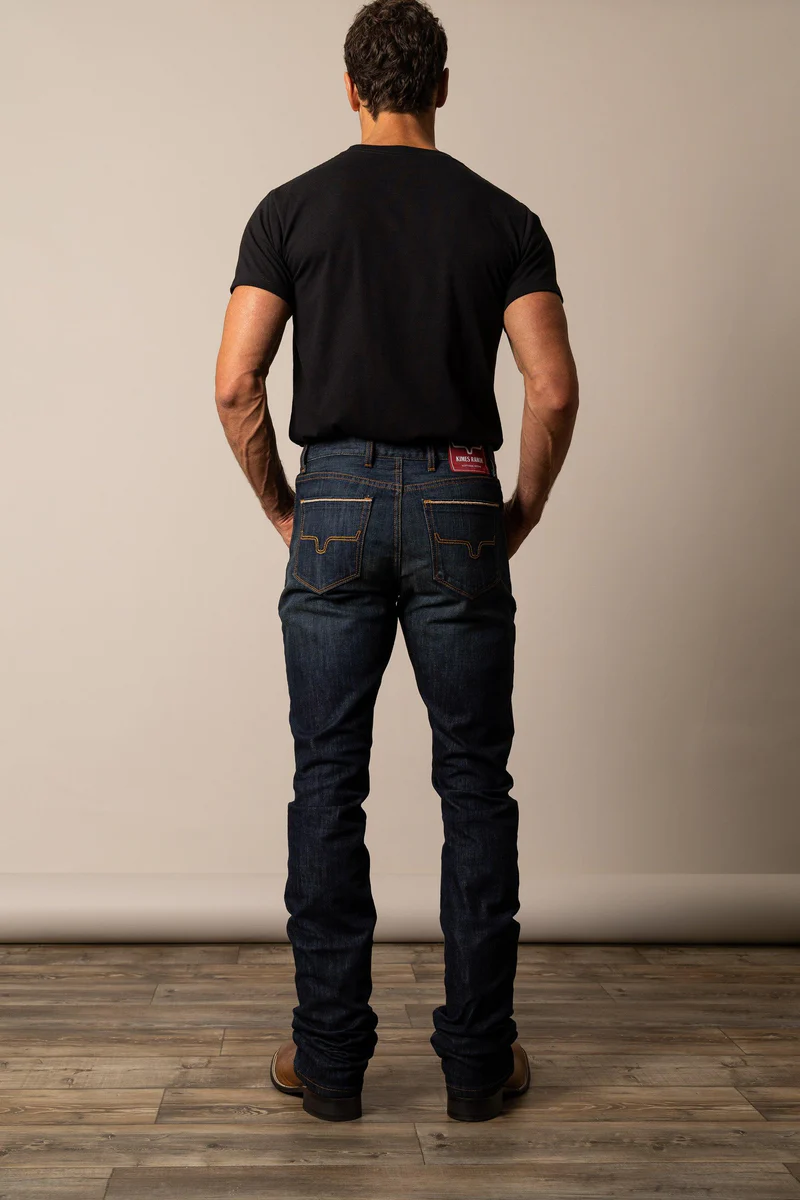 Kimes® Men's "Roger" Slim Boot Cut Jeans