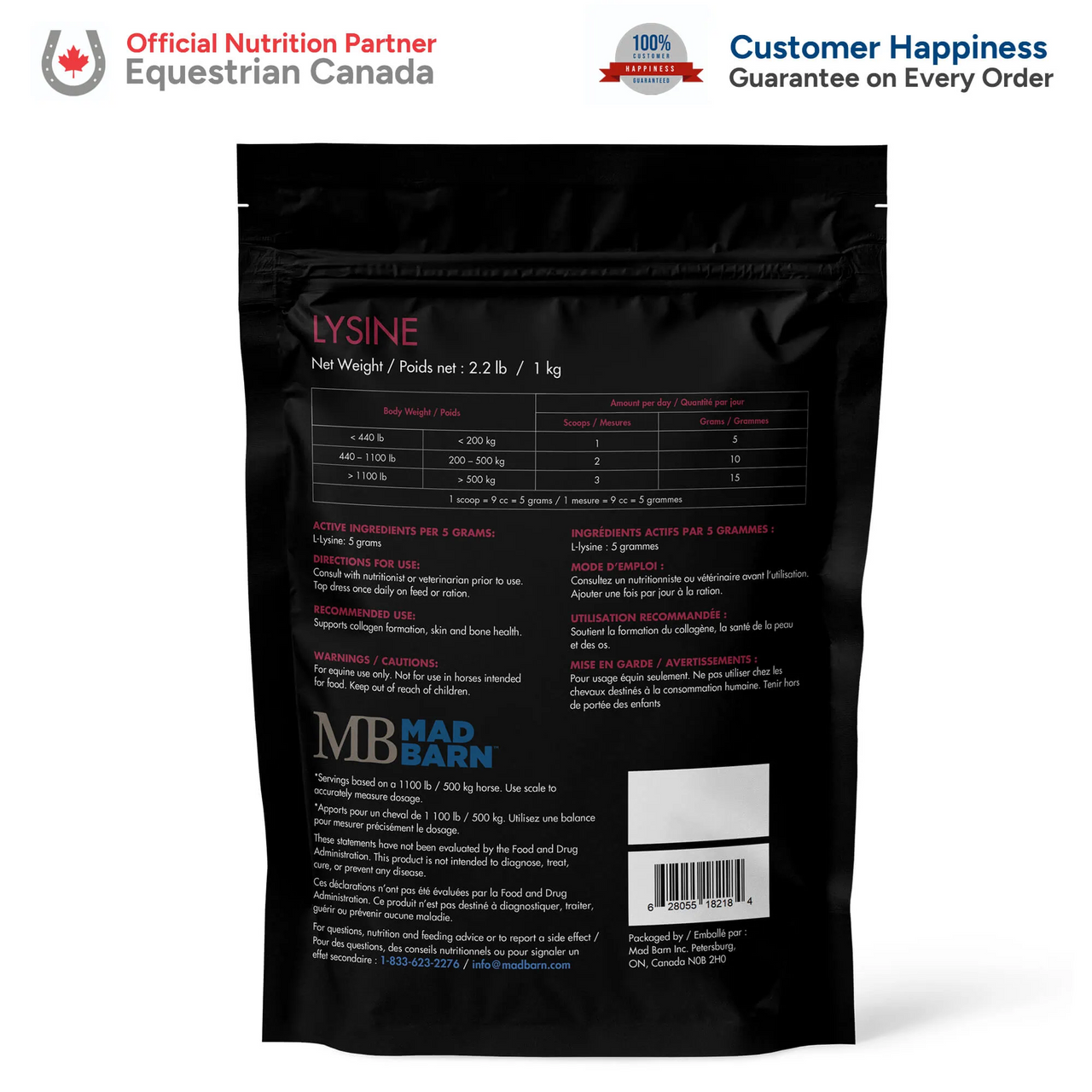 Mad Barn® L-Lysine - 1 KG