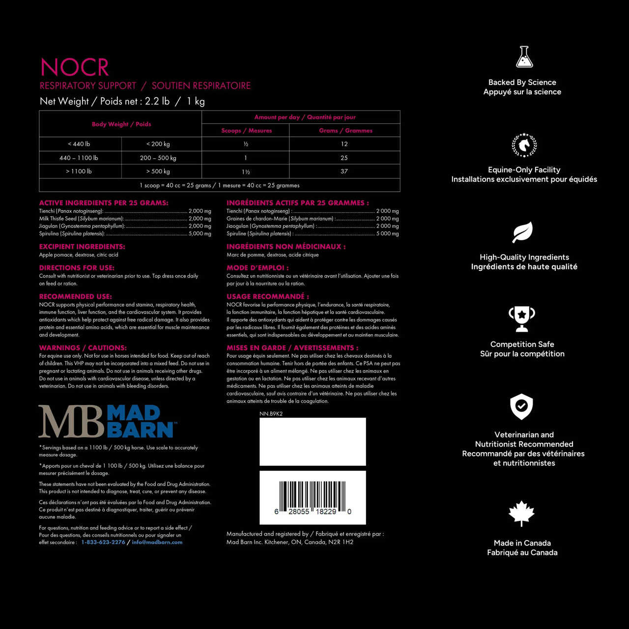 Mad Barn® NOCR - 1 KG