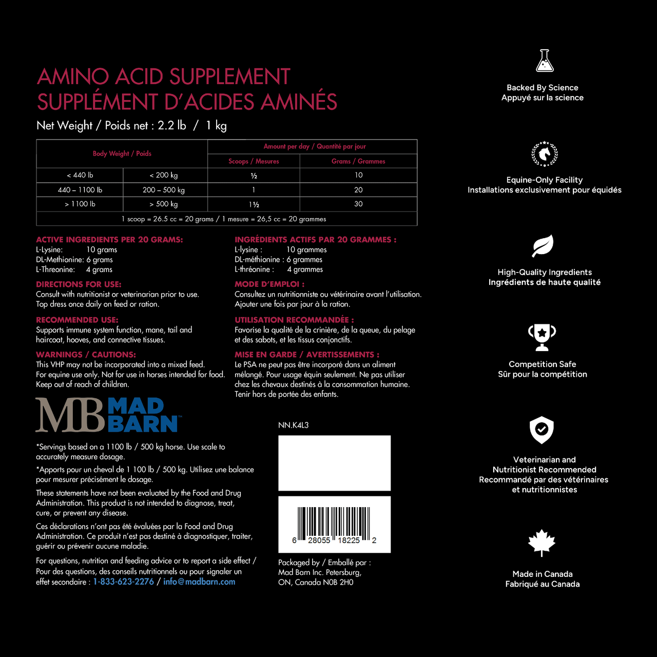 Mad Barn® Three Amigos - 1 KG