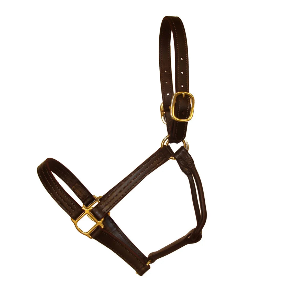 Triple Stitched Leather Halter