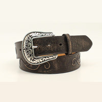 Nocona Ladies Scroll Western Belt