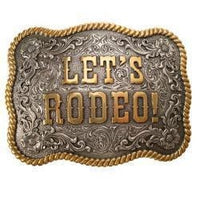 Nocona Men's Rectangle Buckle Let's Rodeo