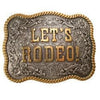Nocona Men's Rectangle Buckle Let's Rodeo