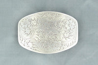 Nocona Rectangle Floral Scroll Buckle