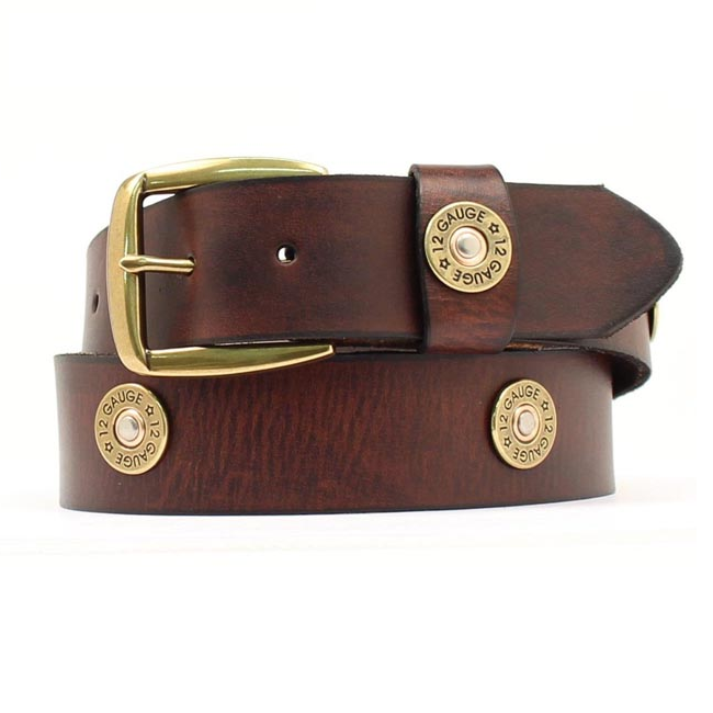 Nocona Outdoor Mens Belt with Shotgun Shells Concho