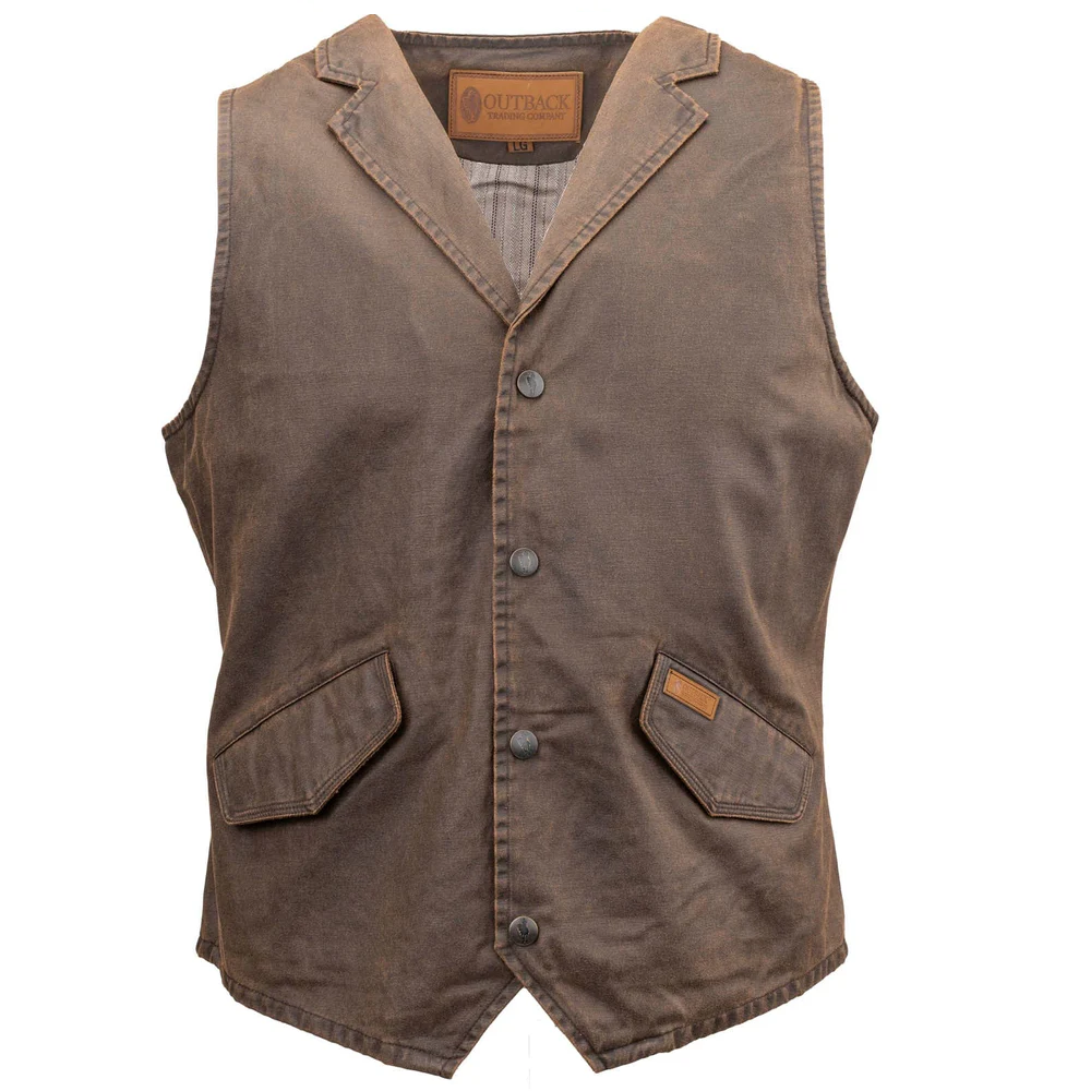 Outback Trading Company® Men's "Arkansas" Vest - Brown