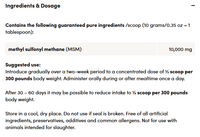 Purica® Equine Vegan MSM – 1 KG
