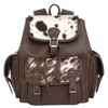Wrangler Hair-On Cowhide Coffee Backpack