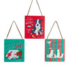Wooden Dog Is Good Plaque Ornaments - Sold Individually