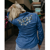 Outback Trading Company® Women's "Jenny" Western Shirt - Navy