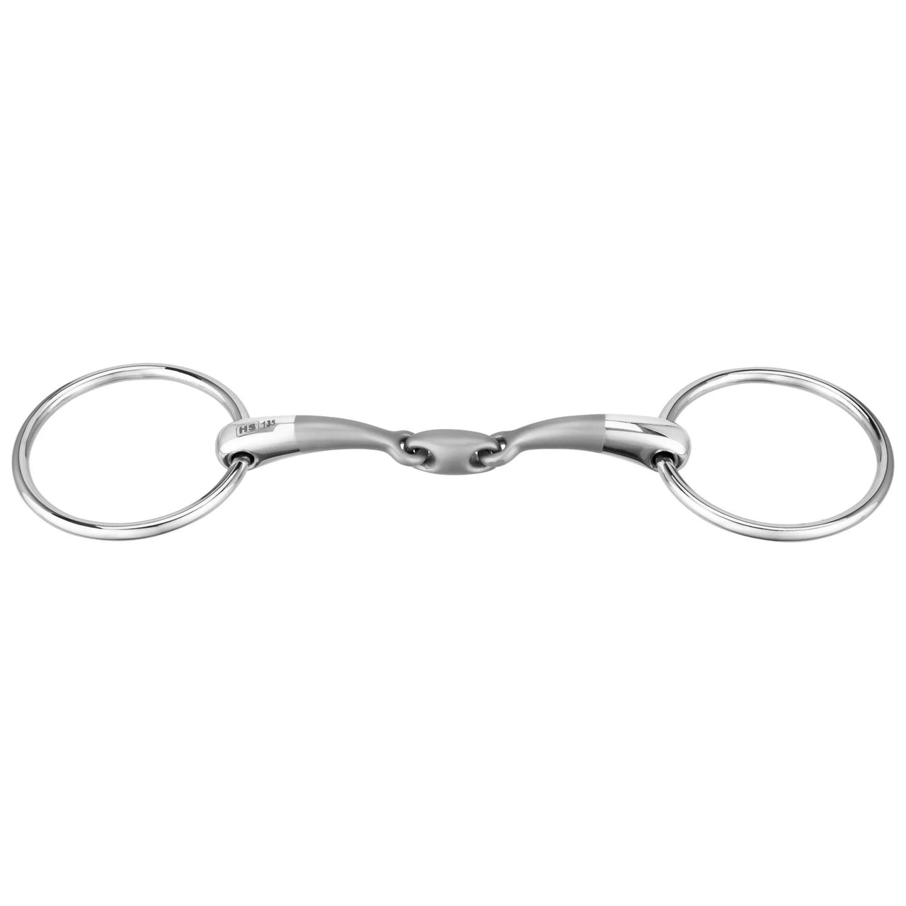 Satinox Double jointed Loose Ring Snaffle Bit - 14 mm