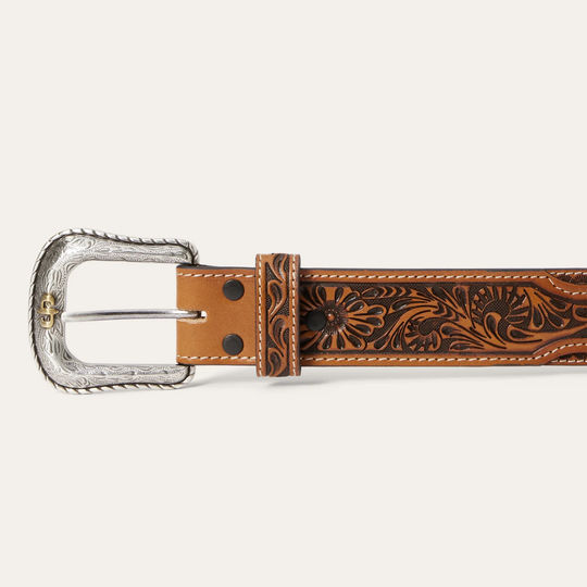 Stetson® Men's Western Hand Tooled Leather Belt - #9910 – Picov's