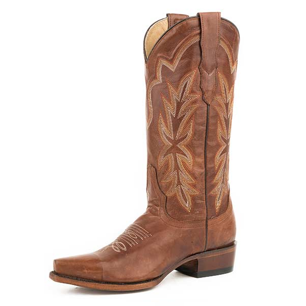 Stetson® Women's "Casey" Western Boots - Burnished Brown