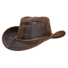 The Outback Trading Company® "Pardoner" Leather Hat - Brown