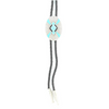 Double S Bolo Tie - Southwestern With Turquoise Stone