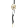 Double S Bolo Tie - Saddle Bronc