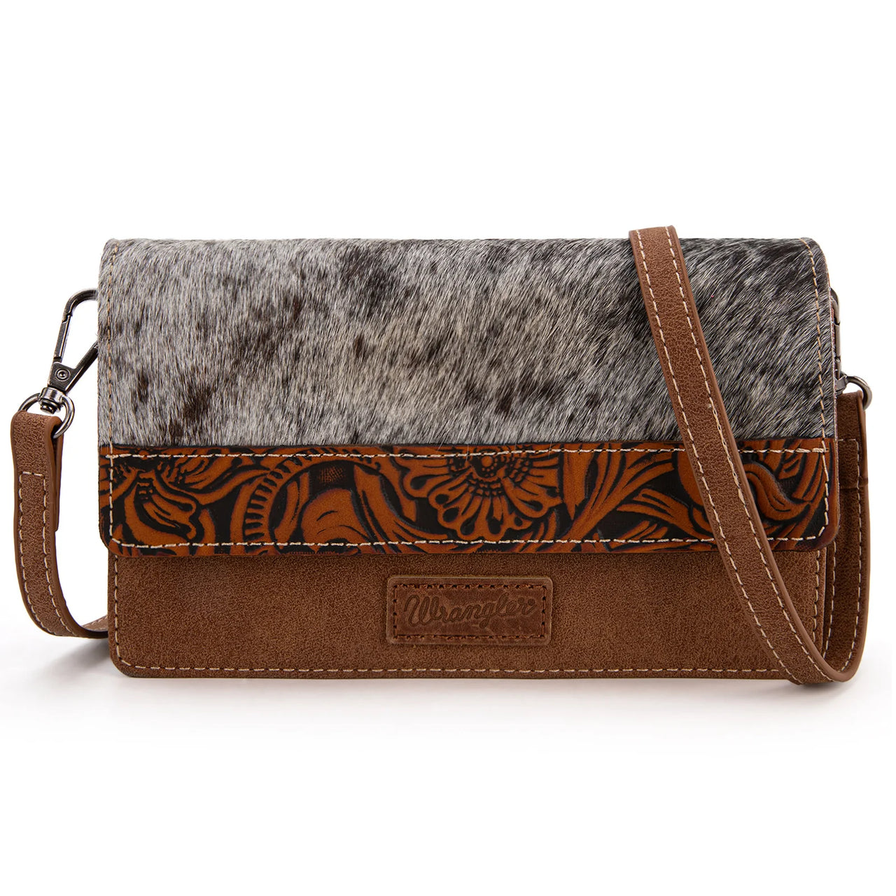 Wrangler Western Crossbody Cowhide Purse