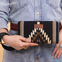 Wrangler Aztec Knitted Wristlet Wallet