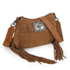 Wrangler Fringe Buckle Hobo Bag