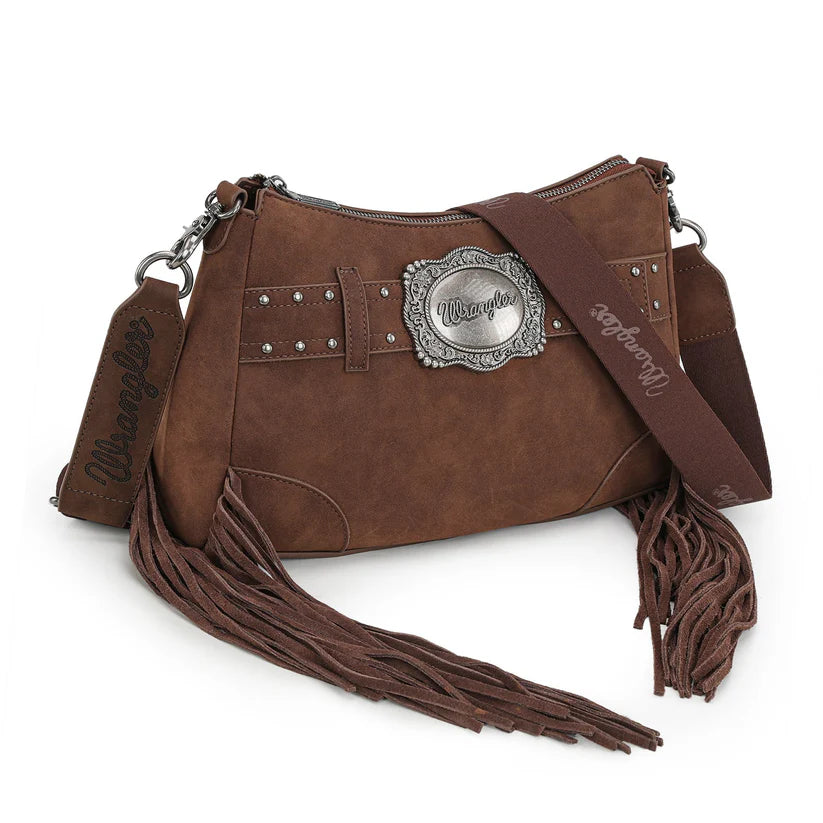 Wrangler Fringe Buckle Hobo Bag