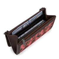 Wrangler Vintage Retro Cowboy Cool Print Crossbody Wallet
