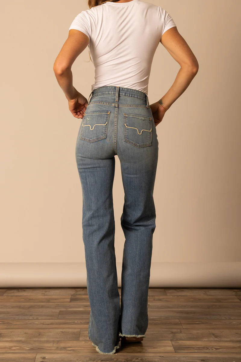 Kimes® Women's "Olivia" High Rise Jeans