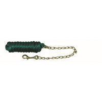 Poly Lead with Brass Chain - Hunter Green