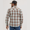 Wrangler® Men's Retro Long Sleeve Western Shirt - Tannin Plaid