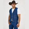 Wrangler® Men's Wrangler® Unlined Denim Vest - Prewashed Denim