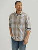 Wrangler® Men's Retro Premium Long Sleeve Snap Western Shirt - Tan Blue