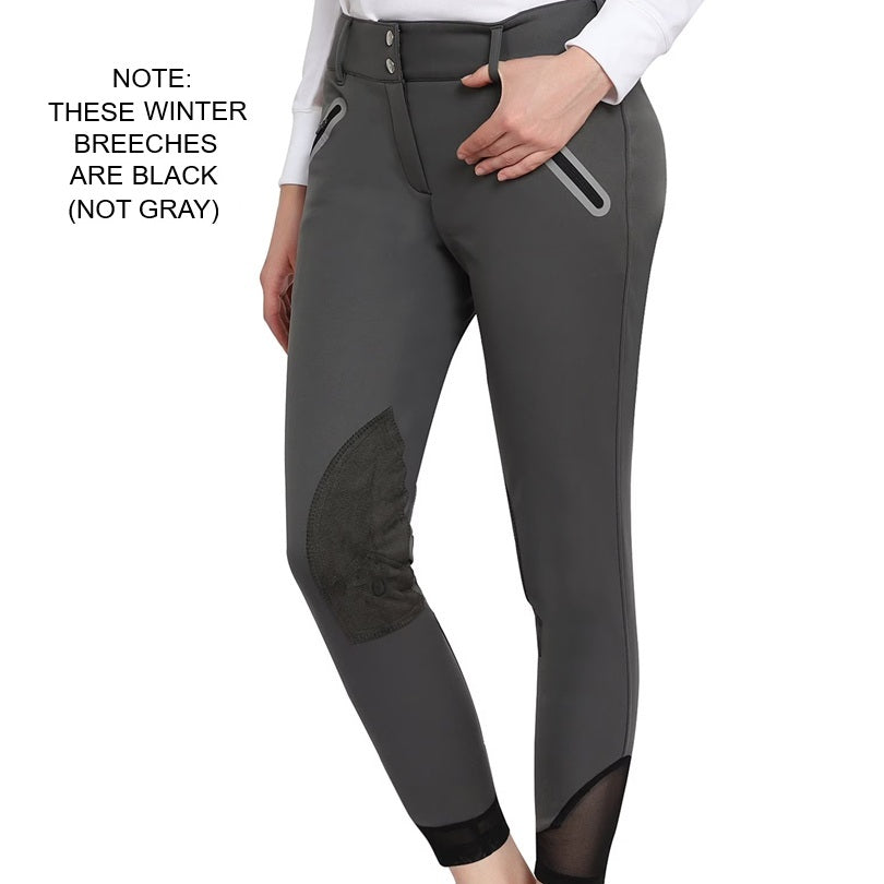 Tuff Rider Yeti Winter Softshell Breeches - Black