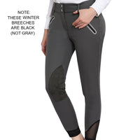 Tuff Rider Yeti Winter Softshell Breeches - Black