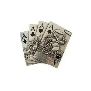 Blazin Roxx Belt Buckle with Aces