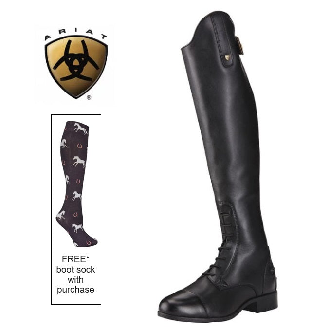 Ariat® Women's "Heritage Contour II" Field Boots - Medium Height + FREE BOOT SOCKS!
