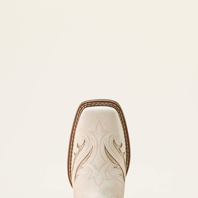 Ariat® Women's "Round Up Bliss" Western Boot - Distressed Ivory