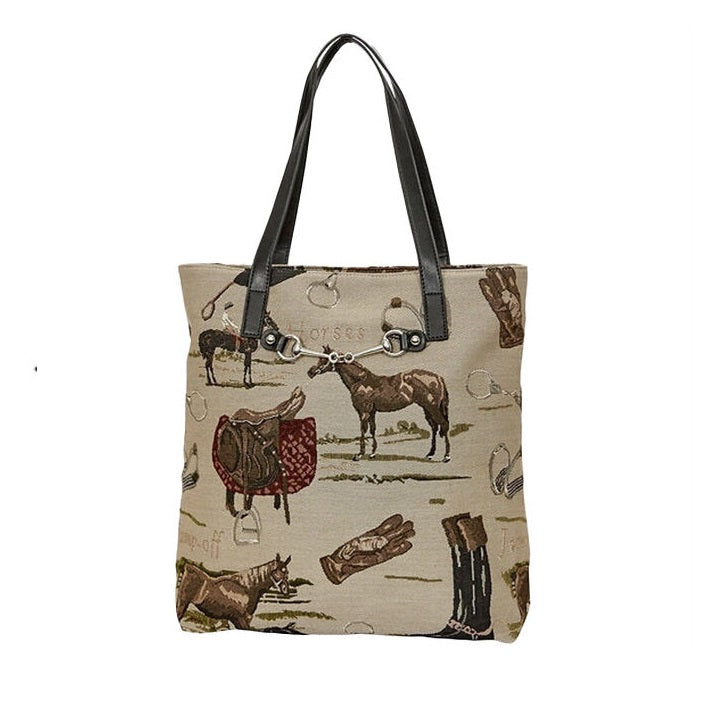 AWST International Tote Bag - Equestrian Tapestry