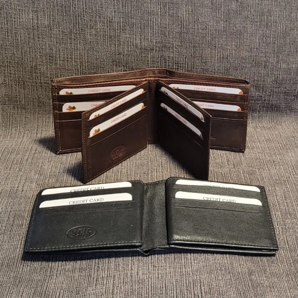 RFID Protected Men's Leather Wallet