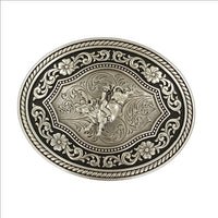 Nocona Rope Edge Bull Rider Belt Buckle