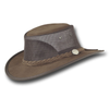 BARMAH Foldaway Cattle Suede Cooler Hat - Royal Brown